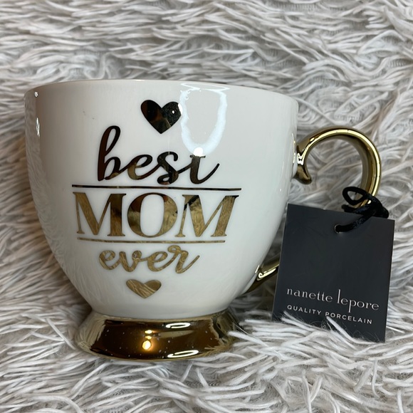 “Best MOM Ever” White & Gold Coffee Mug Gift Set - Picture 1 of 4